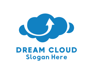 Dark Blue Cloud logo design