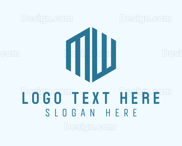 Logistics Cargo Hexagon Logo