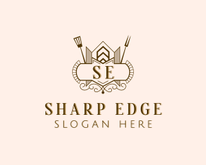 Restaurant Fine Dining Cutlery logo design