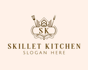 Restaurant Fine Dining Cutlery logo design