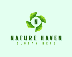 Nature Leaf Wellness logo design