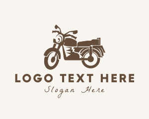 Old School Motorcycle Rider logo