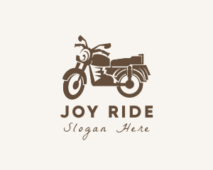 Old School Motorcycle Rider logo design