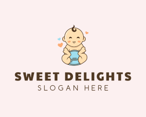 Cute Baby Hearts Logo