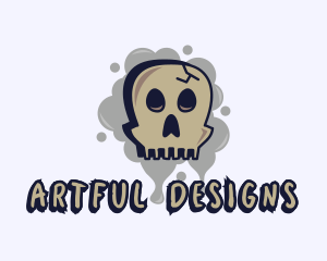 Skull Graffiti Art logo