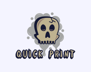 Skull Graffiti Art logo design