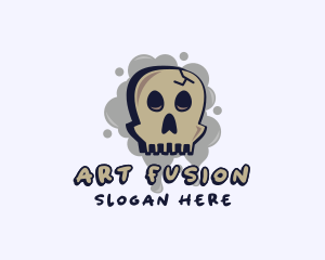 Skull Graffiti Art logo