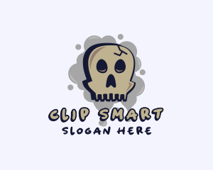 Skull Graffiti Art logo design