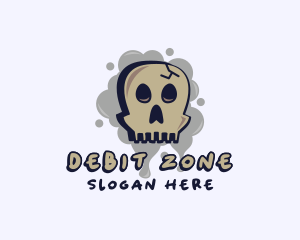 Skull Graffiti Art logo design