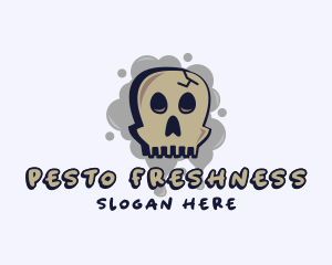 Skull Graffiti Art logo design