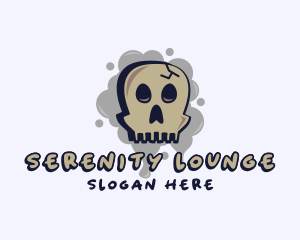 Skull Graffiti Art logo design