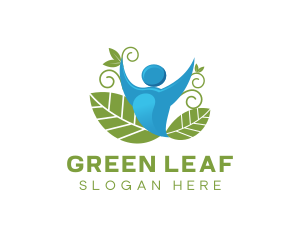 Healthy Vegan Person  logo