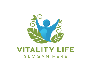 Healthy Vegan Person  logo