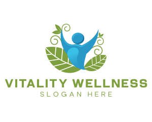 Healthy Vegan Person  logo