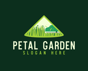 Lawn Mower Grass logo design