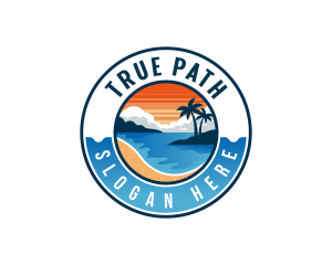 Travel Vacation Beach Logo