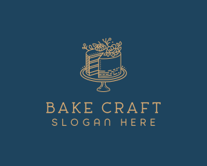 Cake Baking Dessert logo design