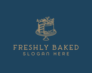 Cake Baking Dessert logo design