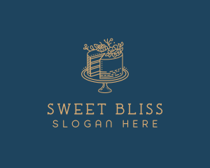 Cake Baking Dessert logo design