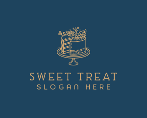 Cake Baking Dessert logo design