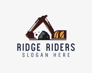 Excavator Arm Boulder logo design