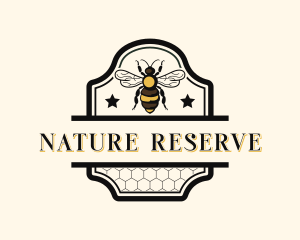 Natural Honey Bee  logo design