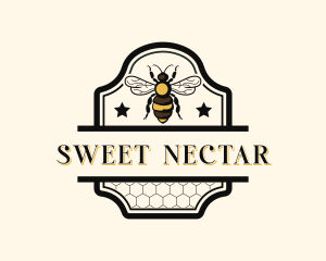 Natural Honey Bee  logo design