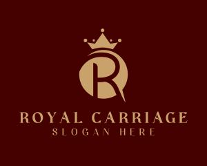 Royal Crown Letter R logo design