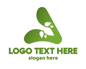 Gradient Organic Leaves  logo