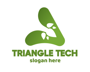 Gradient Triangle Leaves  logo