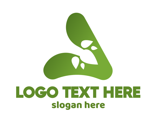 Green Triangle logo example 1