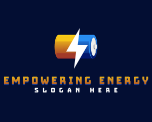 Energy Power Battery logo design