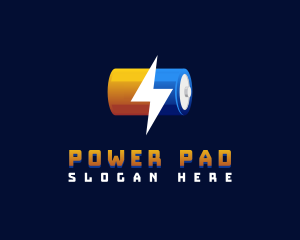 Energy Power Battery logo design