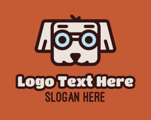 Cute Dog Glasses logo