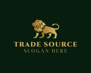 Finance Lion Trading logo design