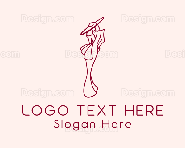 Woman Fashion Boutique Logo