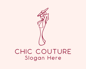 Woman Fashion Boutique logo design