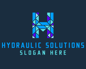 Crystal Letter H Logo