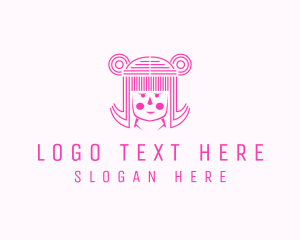 Cute Girl Doll  logo