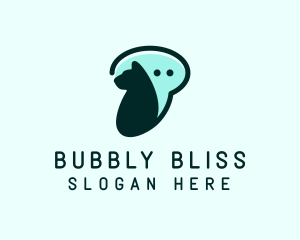 Dog Chat Bubble logo design