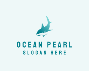 Ocean Shark Seafood  logo design