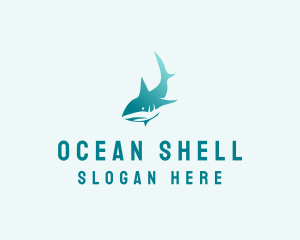 Ocean Shark Seafood  logo design