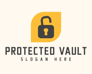 Unlock Padlock Locksmith logo design