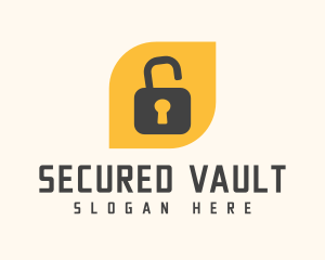 Unlock Padlock Locksmith logo design