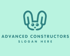 Cute Rabbit Stuffed Toy logo design