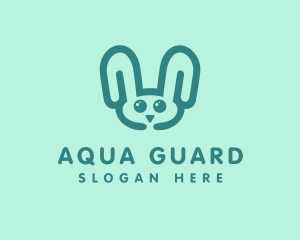 Cute Rabbit Stuffed Toy logo design