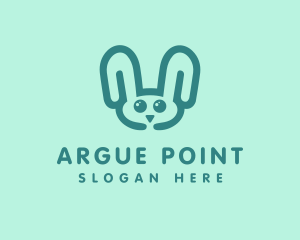 Cute Rabbit Stuffed Toy logo design