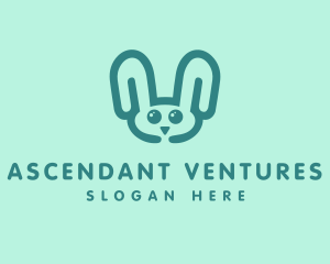 Cute Rabbit Stuffed Toy logo design