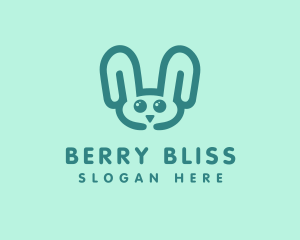 Cute Rabbit Stuffed Toy logo design