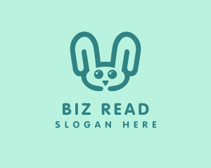 Cute Rabbit Stuffed Toy logo design